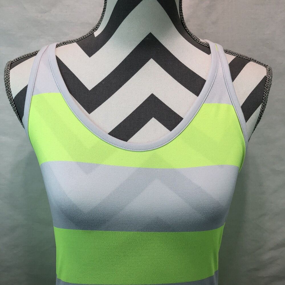 Nike Women's G90 Rugby Striped Mesh Back Training Tank Top 648557-702 Small F2